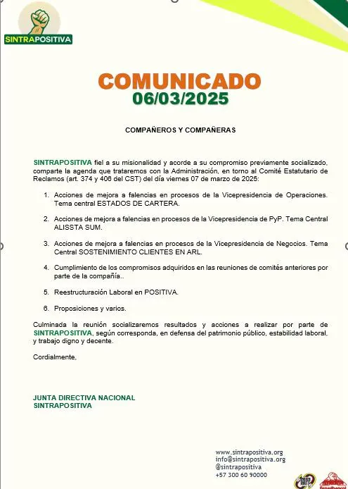 Comite reclamos marzo
