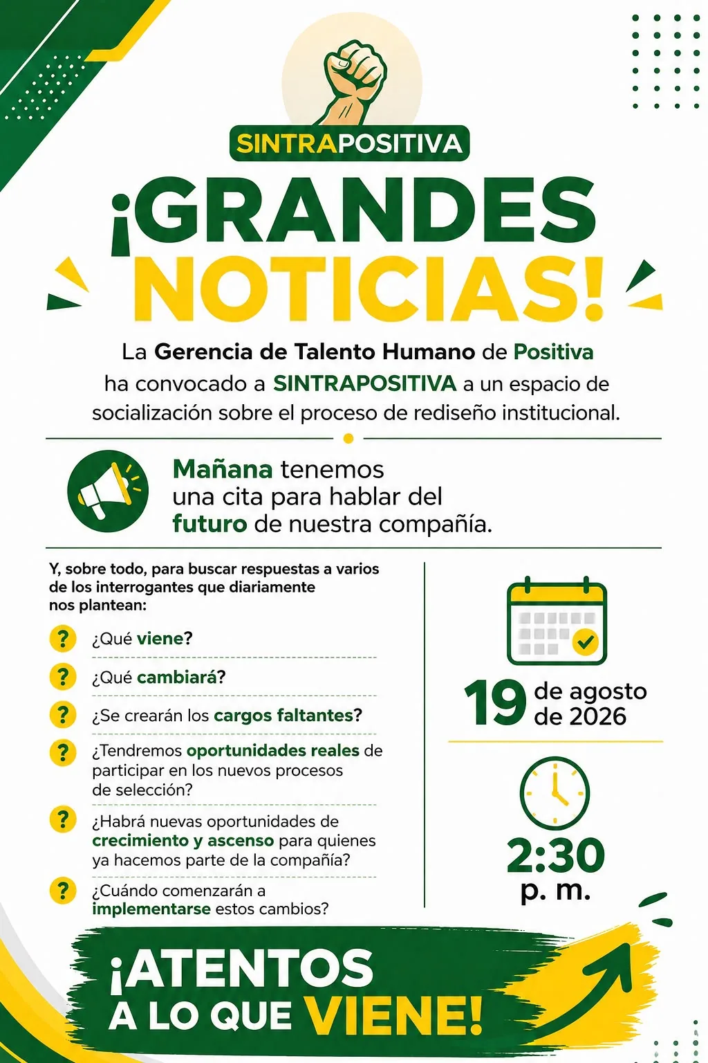 Comunicado - 18 de agosto de 2026