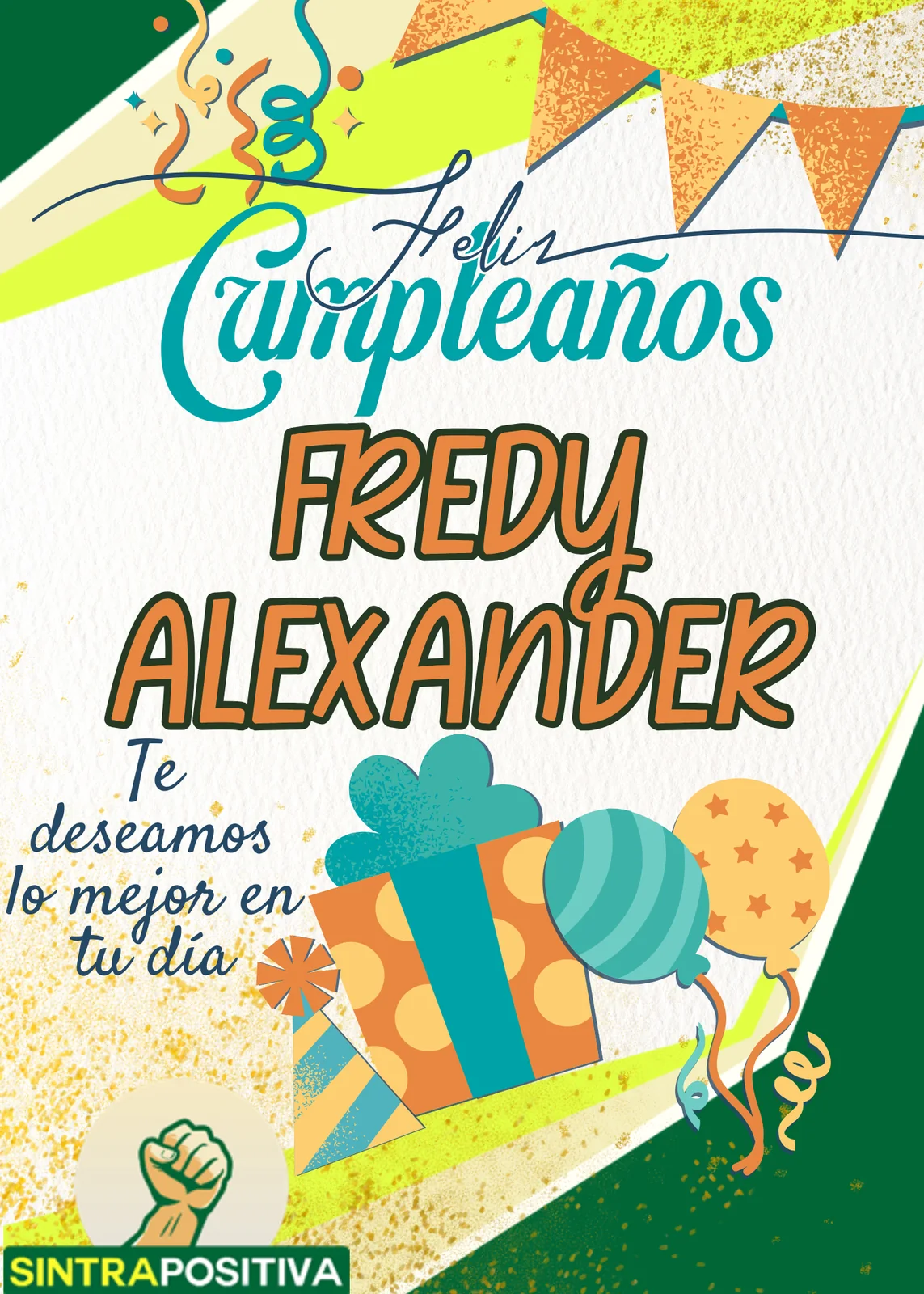 Cumpleaños de afiliados SINTRAPOSITIVA