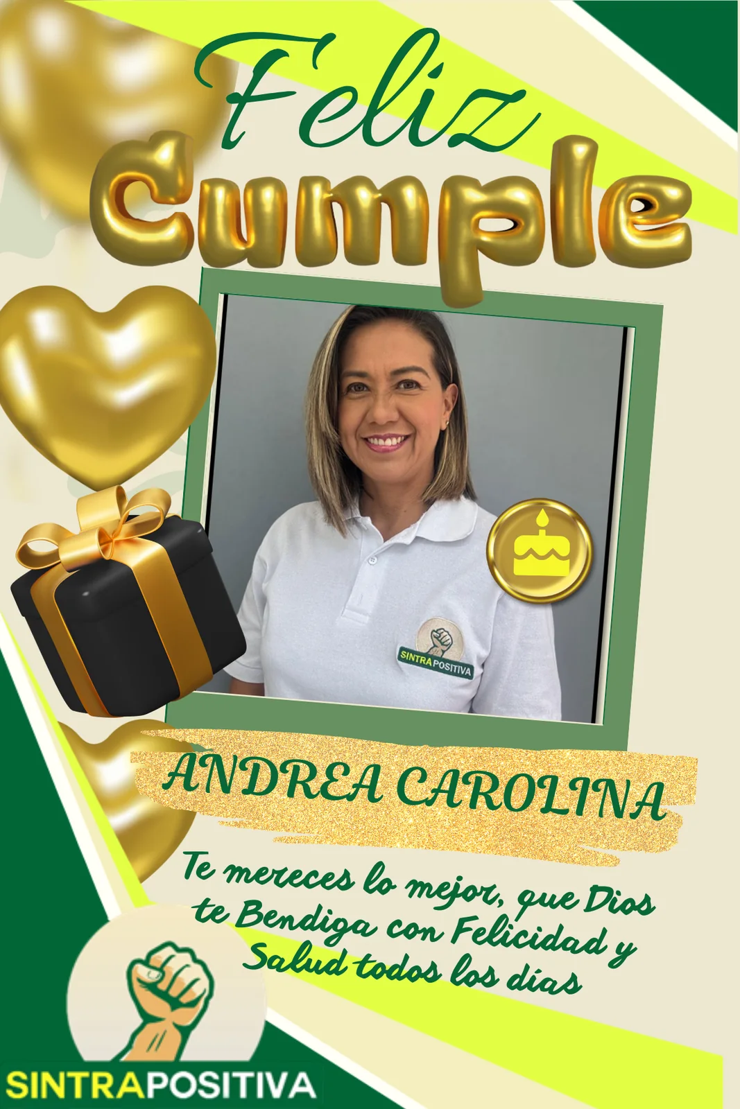 Cumpleaños de afiliados SINTRAPOSITIVA