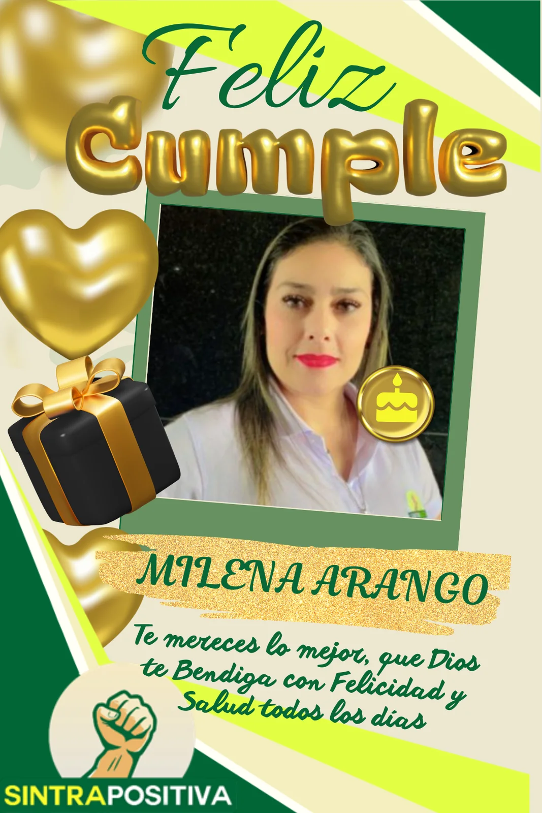 Cumpleaños de afiliados SINTRAPOSITIVA
