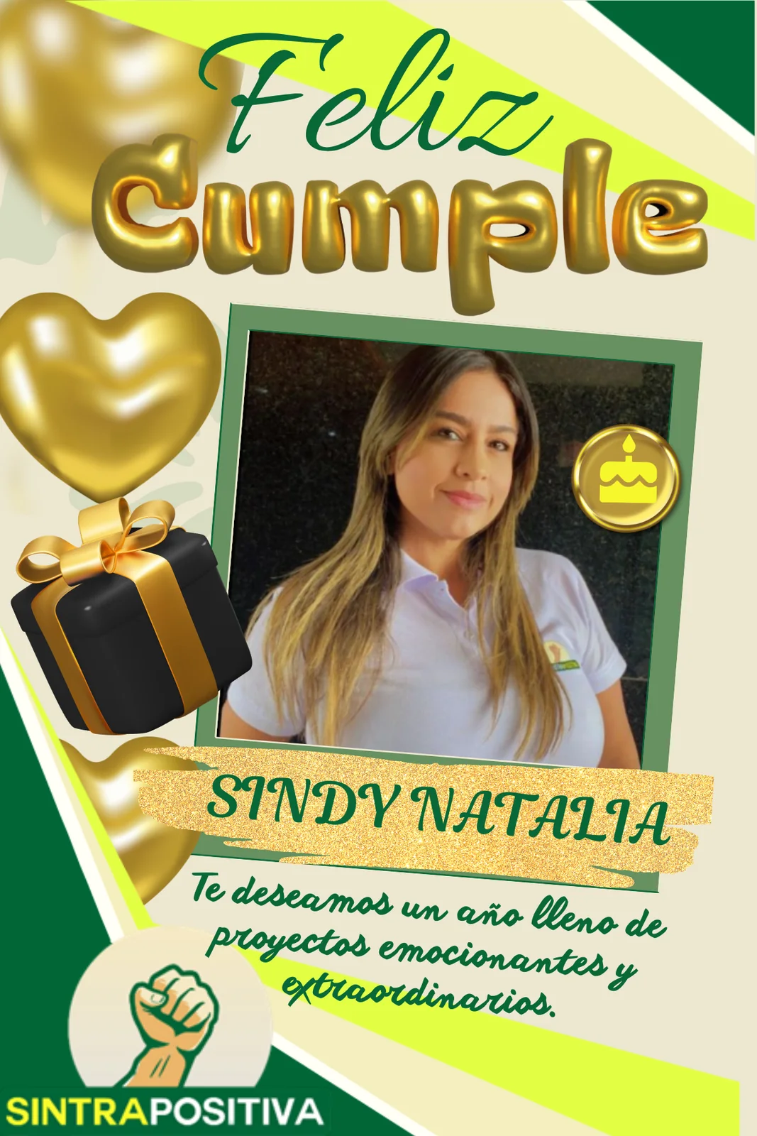Cumpleaños de afiliados SINTRAPOSITIVA