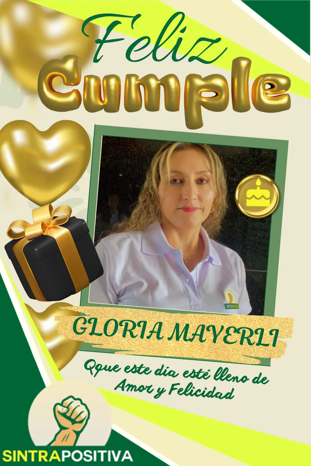 Cumpleaños de afiliados SINTRAPOSITIVA