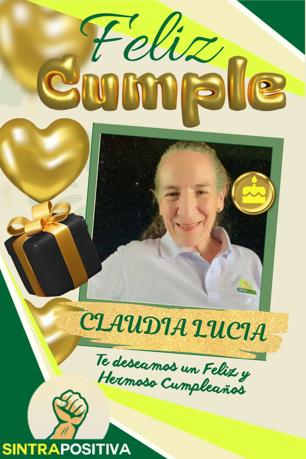 Cumpleaños de afiliados SINTRAPOSITIVA