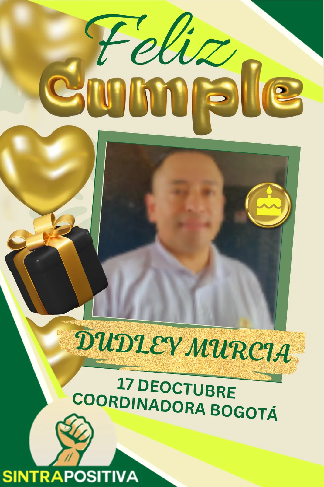 Cumpleaños de afiliados SINTRAPOSITIVA