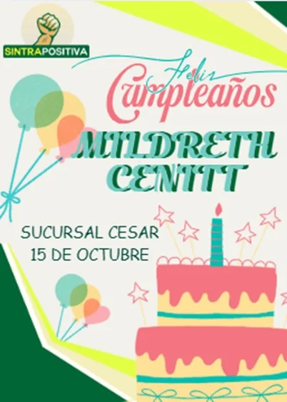 Cumpleaños de afiliados SINTRAPOSITIVA