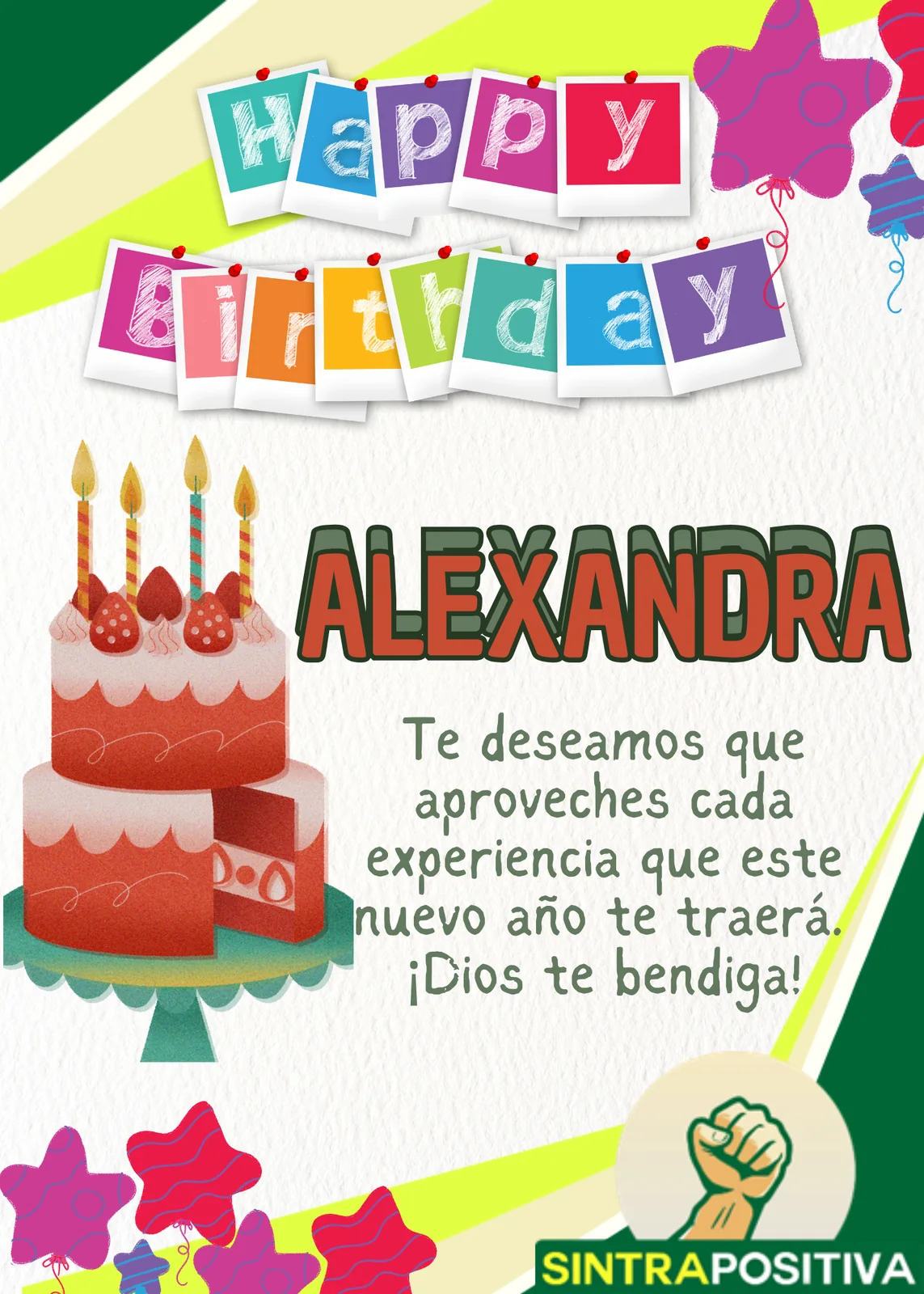 Cumpleaños de afiliados SINTRAPOSITIVA