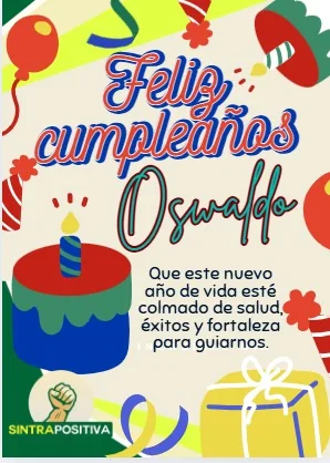 Cumpleaños de afiliados SINTRAPOSITIVA