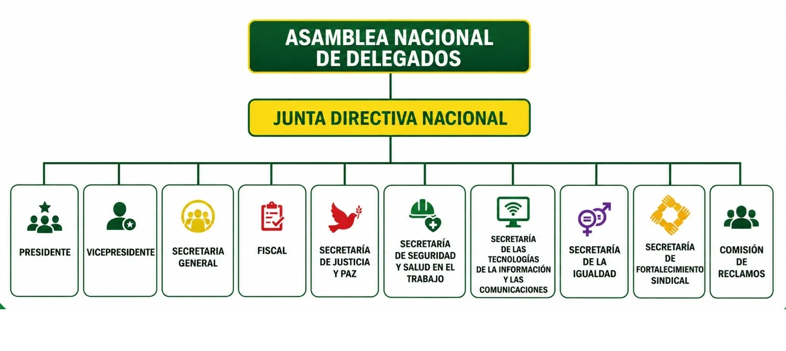 Organigrama de SINTRAPOSITIVA